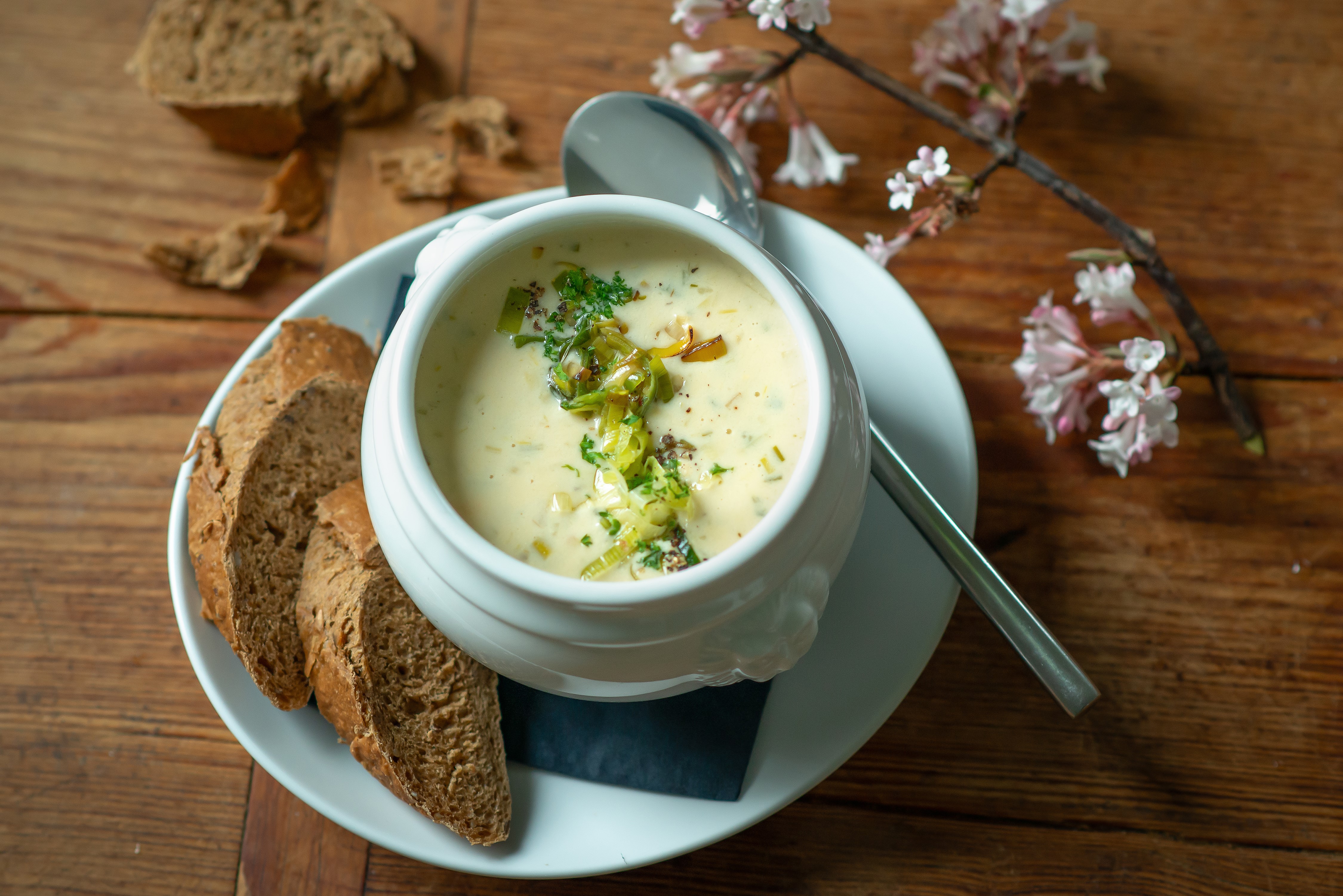 Käse-Lauchsüppchen